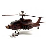 Wood Helicopter 20" x 11" x 9" - front