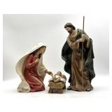 Nativity Holy Family Figures 14.5" Tall and
