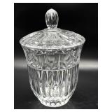 Made in Poland Crystal Lidded Candy Dish 6.25" x