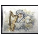"Of David-a Mikhtam" by Chuck King Print 24" x