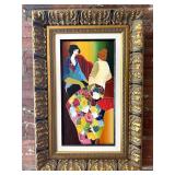 "Confiding" by Itzchak Tarkay Serigraph with