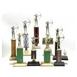 Vintage Archery Trophies 13.5" Tall and Smaller