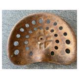 Vintage Metal Tractor Seat 17" x 15" - small
