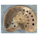 Vintage Metal Tractor Seat 17" x 15"