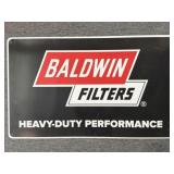 Baldwin Filters Metal Sign 39" x 24"