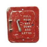 Vintage Fire Alarm Panel 8" x 9"