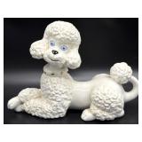 Vintage MCM Poodle Ceramic Figure 11" x 7.5"-