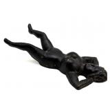 Lady Painted Cast Iron Boot Jack 10.5"