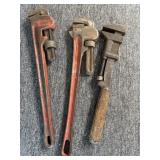 Rigid and Dura-Life 24" Pipe Wrenches and