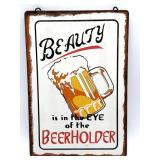 Novelty Bear Sign with Hanger 9" x 13"