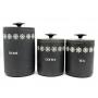 Vintage Black with White Snowflakes Aluminum