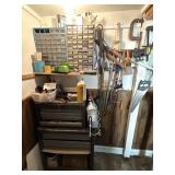 Small Roll Away Tool Box, Hand Tools, Clamps and