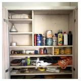 Contents of Garage Cabinets : Stains, Screws,
