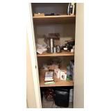 Paper Shredder, Pewter Teapot, Creamer, Sugar, &