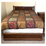 Queen Bed & Nightstand, Simmons Beauty Rest