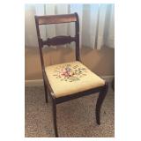 Embroidered Wooden Chair