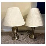 (2) Table Lamps & Shades, 26"