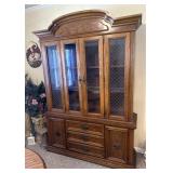 Vintage Lenoir House Broyhill China Cabinet 57.5"