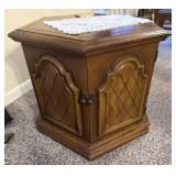 Vintage Octagon Side Table 24" x 21.5"
