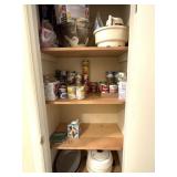 Contents of Hall Pantry Closet