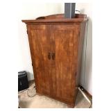 Armoire Style Desk 34"x22"x52", Keyboard Tray,