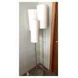 63" Floor Lamp With Glass Shelves