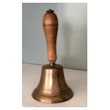 Vintage Brass School Bell 6.75"