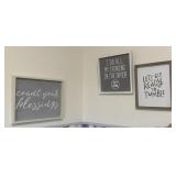 Wood Wall Decor 14.5" x 11"