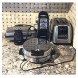Toaster, Can Opener, And Two Waffle Makers