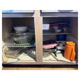 Glass Bakeware, (2) Corning Ware Blue Cornflower