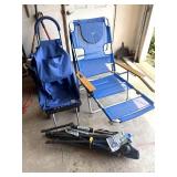 (2) Folding Chairs & Folding Dolly