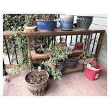 Plant Stand & Pots 50"x23"x38"