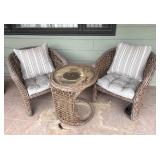 Wicker Patio Chairs & Table