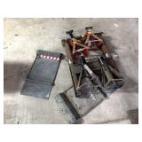 (4) Jack Stands, Parking Block Saw Horse