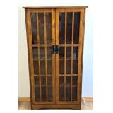Cabinet with Glass Doors 26" x 9" x 48"