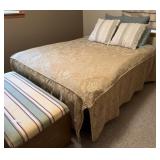 Queen Size Mattress, Box Spring, Bedding, and