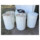 (6) Plastic Drums