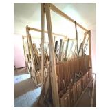Picture Frame Moulding & (3) Racks