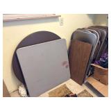 (3) Card Tables & (11) Folding Chairs