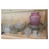 Miniature Cruet Condiment Set, Glass Candy Dish,