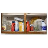 Glass Vases, Glass Jars, Laundry Detergent, and