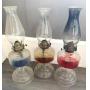 (3) Kerosene Lamps w/ Globes