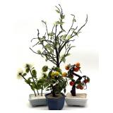 Art Glass Leaves, Flowers, and Fruit Sculpture