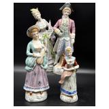 Occupied Japan Porcelain Figures 10.5ï¿½ Tall and