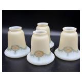 Set of (4) Vintage Rozelle Light Fixture Shades