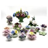 Vintage Porcelain Flower Art 6ï¿½ Tall and Smaller