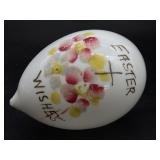 Antique Handblown Hand-Painted Milk Glass Easter