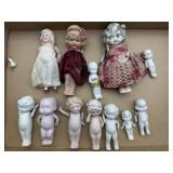 Antique Bisque Baby Dolls 6.5ï¿½ Tall and Smaller