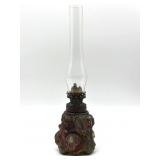 Antique Miniature Goofus Glass Oil Lamp 9ï¿½