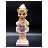Vintage Chalkware Pinocchio Figure  - chip on